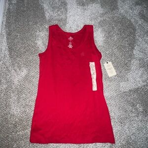 St. John's Bay Vibrant Red Tank Top